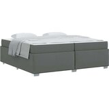  konstrukcija postelje temno siva 200 x 200 cm blago | Shoptok.si