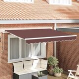 vidaXL Zamenjava Tende Tkanina za 3x2 m Okvir Rjava | Shoptok.si