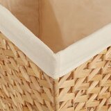  Košara za rublje s 3 odjeljka 75x42,5x52 cm od vodenog zumbula | Eponuda.com