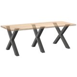  Noge za blagovaonski stol u obliku slova X, 3 kom, antracit, 90 x (72-73) cm, čelik | shoptok.hr
