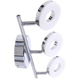 Candellux Lighting LED stropna svjetiljka u sjajno srebrnoj boji 47x16 cm Thema – | shoptok.hr