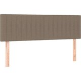 Box spring postelja z vzmetnico taupe 140x200 cm blago, (20897309) | Shoptok.si