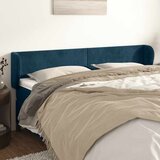  Uzglavlje s ušima tamnoplavo 203x23x78/88 cm baršunasto | shoptok.hr