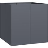 Maison Chic Cvetlični Lonec - Cvetlično korito antracit 80x80x80 cm Jeklo, (21789098) | Shoptok.si