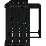 vidaXL Balkonski set s 2 sjedala crni od masivne borovine | shoptok.hr