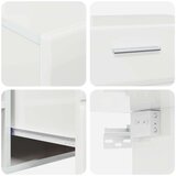  Set TV komoda s ladicama Visoki sjaj bijela Konstruirano drvo | shoptok.hr