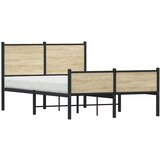 vidaXL Metalni okvir kreveta s uzglavljem i podnožjem 120 x 190 cm Cijene