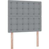  LED krevet za pohranu s madracem Svjetlosiva 90 x 190 cm | shoptok.hr