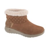 Skechers Škornji za sneg Slip-Ins: On-The-Go Joy - Cozy Shimmer Kostanjeva | Shoptok.si
