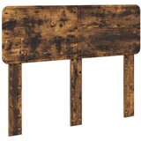 vidaXL Vzglavje z vzglavjem Dimljeni oreh 120 cm Konstruiran les | Shoptok.si