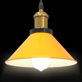 VISILICA podesiva po visini E27 sjajno žuta Ø 22 cm metal | shoptok.hr