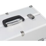 vidaXL Kovčeg za šminku 37 x 24 x 35 cm srebrni aluminijski | shoptok.hr