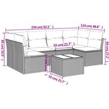  7-dijelni set vrtnih sofa svjetlosivi od poliratana | shoptok.hr