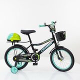  deciji bicikl sa pomoćnim točkovima crosser 724-16 crno/zelena | Eponuda.com