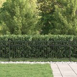  Ograde sa šiljkom Crna 200 x 110 cm Čelik s prahom premazan | shoptok.hr