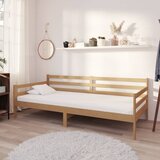  Dnevni ležaj s madracem 90x200 cm boja meda od masivne borovine | shoptok.hr