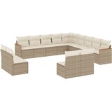  13-dijelni set vrtnih sofa s jastucima poliratan Bež | shoptok.hr