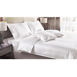 JAHU collections Bela enojna 3-delna posteljnina 140x200 cm Hotel stripe – Cene