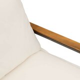  Klupa s jastukom Bež i krem bijela 115 x 65 x 72 cm Ratan Slike