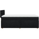  Krevet s oprugama i madracem crni 100 x 200 cm od tkanine | shoptok.hr