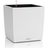 LECHUZA Okrasni lonec CUBE Cottage 30 komplet - Bela Cene