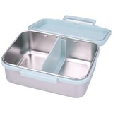 Kidzroom inox kutija za užinu s 2 pretinca - Little Story Blue | shoptok.hr