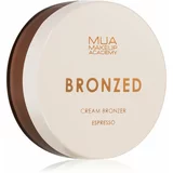 MUA Makeup Academy Bronzed kremasti bronzer odtenek Espresso 14 g