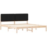  Krevetni okvir s tapiciranim uzglavljem Crna 180 x 200 cm | shoptok.hr