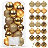  Set Božićnih Kuglica 4 cm, Zlatne - 20 komada | shoptok.hr