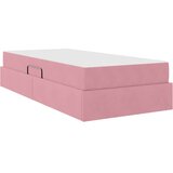  s madracem i skladištem Ružičasta 90 x 200 cm Baršun | shoptok.hr