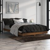Maison Chic Posteljni okvir - Dvoposteljna postelja - Zakonska postelja brez vzmetnice hrast 120x190 cm inženirski les-J11894, (21770795) | Shoptok.si