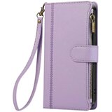 AVIZAR Zadeva za Galaxy S25 / S24 z zadrgo in snemljivim ramenskim pasom, Lavanda, (5000011195) | Shoptok.si