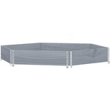 Furnova Visoka greda šestkotna siva 120x80 cm trdna borovina, (21921865) | Shoptok.si