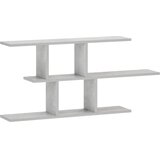 Zidna polica Betonska siva 100 x 17 x 45.5 cm prerađeno drvo | shoptok.hr