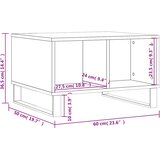  Stolić za kavu Smeđa hrasta 60x50x36,5 cm konstruirano drvo | shoptok.hr