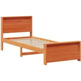  Okvir za krevet s uzglavljem Voštano smeđa 90 x 190 cm | shoptok.hr
