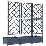  Vrtna saksija 3 kom. Svjetlosiva 120 x 40 x 125,5 cm PP | shoptok.hr