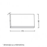  LED SVETILJKA JM-067 (NEW) ZIDNA 12W 3000K IP65 ANTRACIT | Eponuda.com