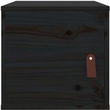  Zidni ormarić crni 31 5 x 30 x 30 cm od masivne borovine | shoptok.hr