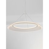 Nova Luce Mat bela aluminijasta LED viseča svetilka s senčilom iz akrilnega stekla ø 60 cm Mantle – | Shoptok.si