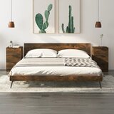 vidaXL noćni ormarići 2 kom boja dimljenog hrasta 40x36x65 cm Cijene