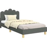  Posteljica za malčke z vzglavjem Temno siva 80 x 200 cm blago, (5000105327) | Shoptok.si
