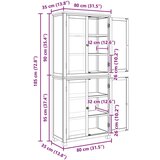  Set namještaja za pohranu s pohranom Smeđa Konstruirano drvo | shoptok.hr