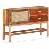  Komoda od masivnog obnovljenog drva 118 x 30 x 76 cm | shoptok.hr