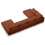 Micadoni Kotna sedežna garnitura v barvi terakote (v obliki črke "U") Naomi – | Shoptok.si