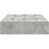 Krevet s ladicama Betonski sivi 120 x 190 cm Konstruirano drvo | Eponuda.com