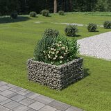 Furnova Visoka greda gabion pocinkano jeklo 90x90x50 cm, (21921093) Cene