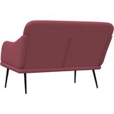  Klupa crvena boja vina 110 x 76 x 80 cm od tkanine | shoptok.hr