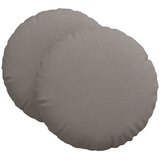  Jastučići za sjedenje 2 pcs Sivo-smeđa Ø80 x 29 cm tkanina | shoptok.hr