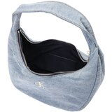 Calvin Klein Ročna torba Denim Soft Crescent Sm LV04F3207G Modra | Shoptok.si